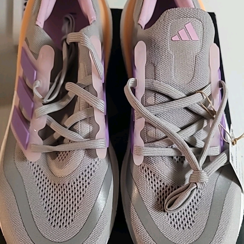 Size 11.5 - adidas UltraBoost Light Grey Violet Fusion W NEW NEVER WORN